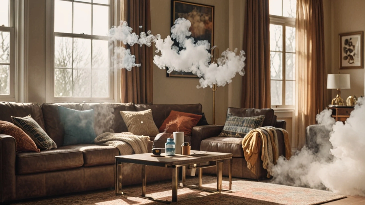 Bleiben Dampfwolken von E-Zigaretten im Haus?
